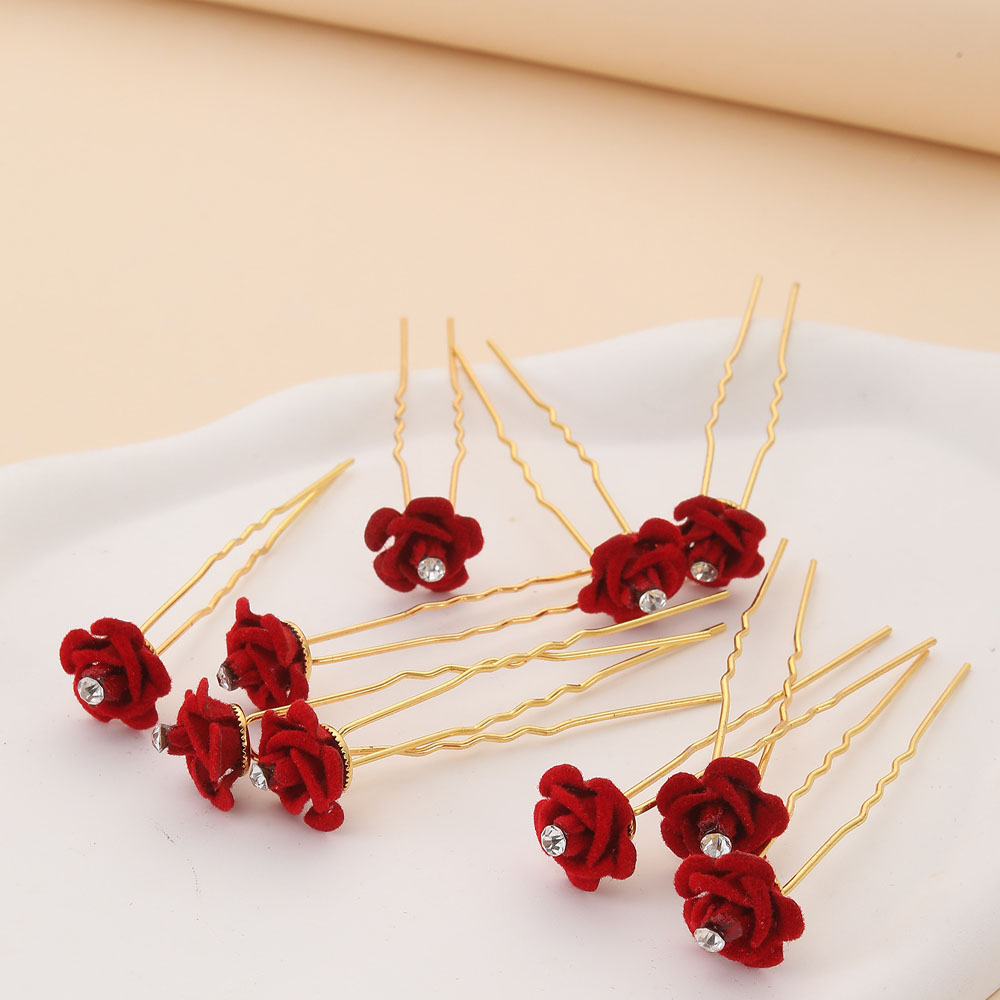 10 Stuks Rose Haaraccessoires  - Supply Florist recensie en prijs