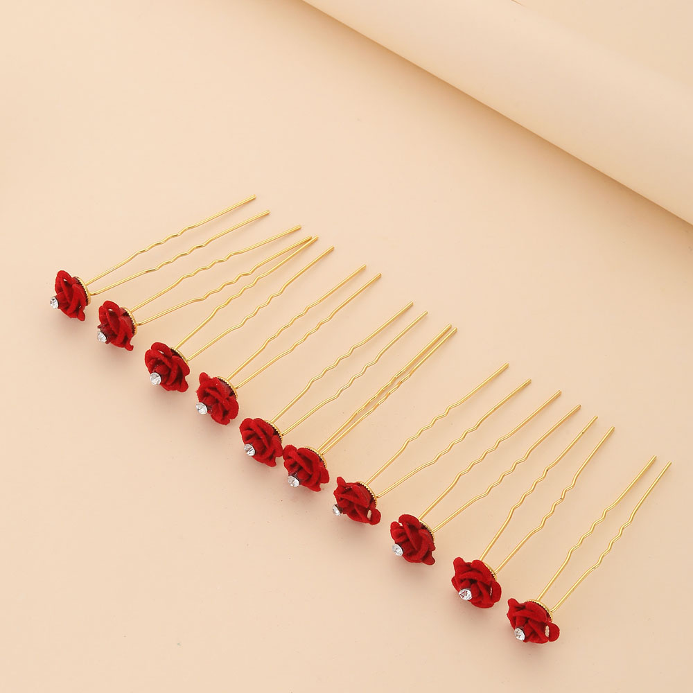 10 Stuks Rose Haaraccessoires  - Supply Florist recensie en prijs